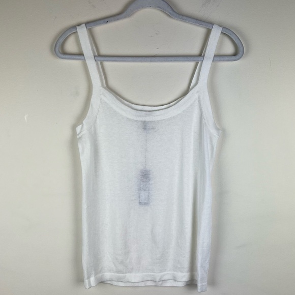 bobi BLACK | Knit Lightweight Cami In White / Ivory - Picture 4 of 9
